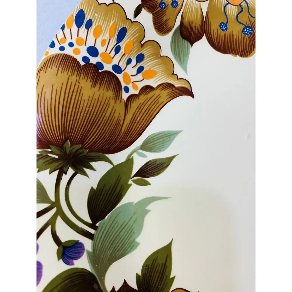 Floral Ceramic Dinner Plate 9.5